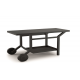 Forge adour table roulante noir acier