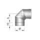 Coude 90° avec Trappe Simple Paroi Inox